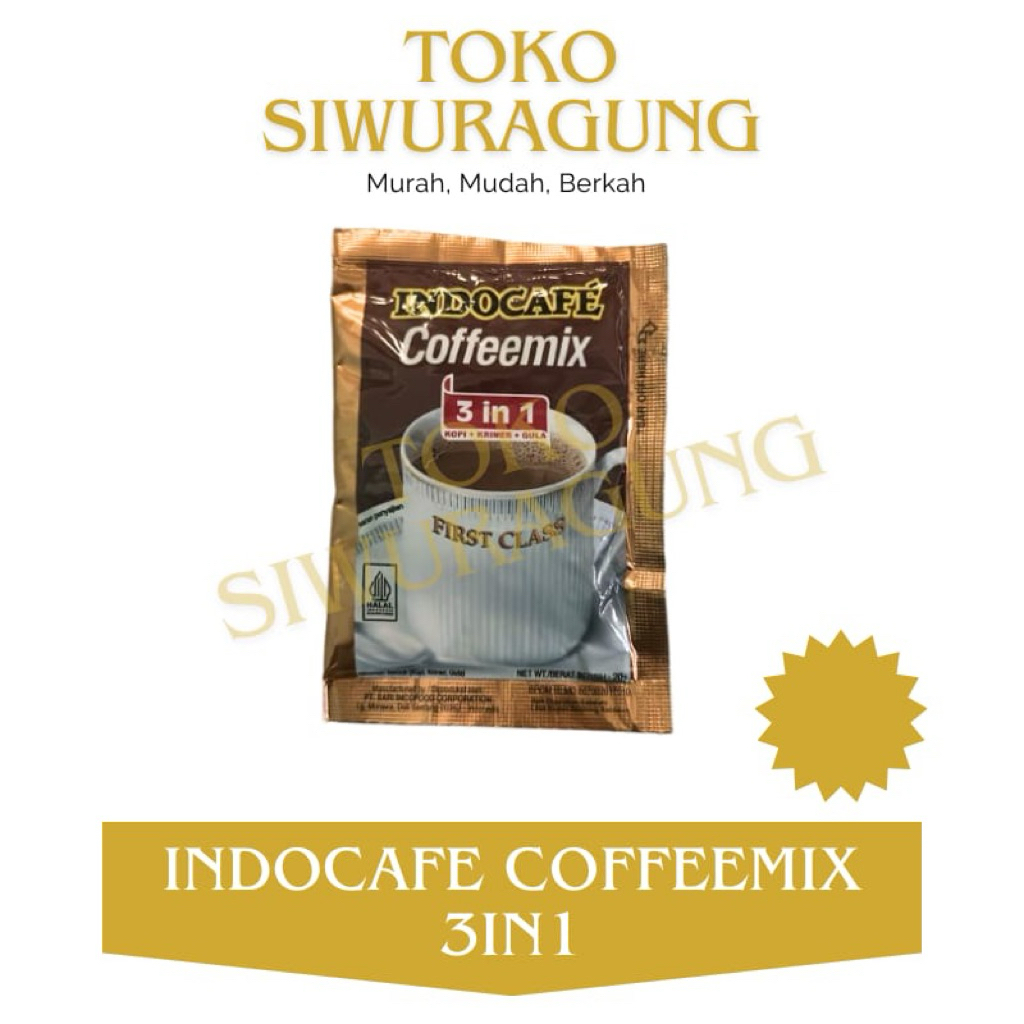 

KOPI INDOCAFE COFFEMIX BIJIAN 3in1 [KOPI, KRIMER, GULA]