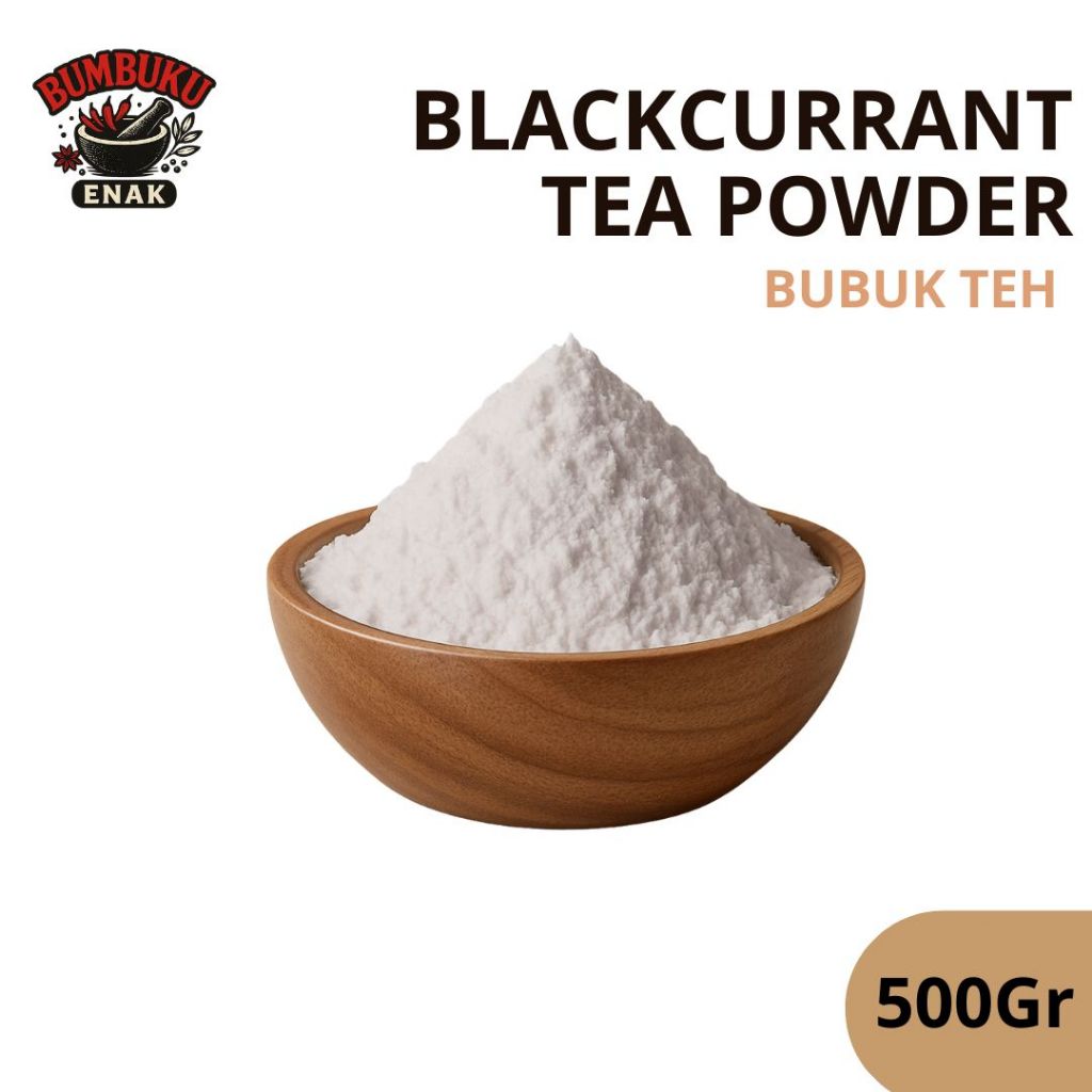 

Bumbu Tabur Blackcurrant Tea Powder – Non Gula | 500gr | Rasa Buah & Teh yang Unik
