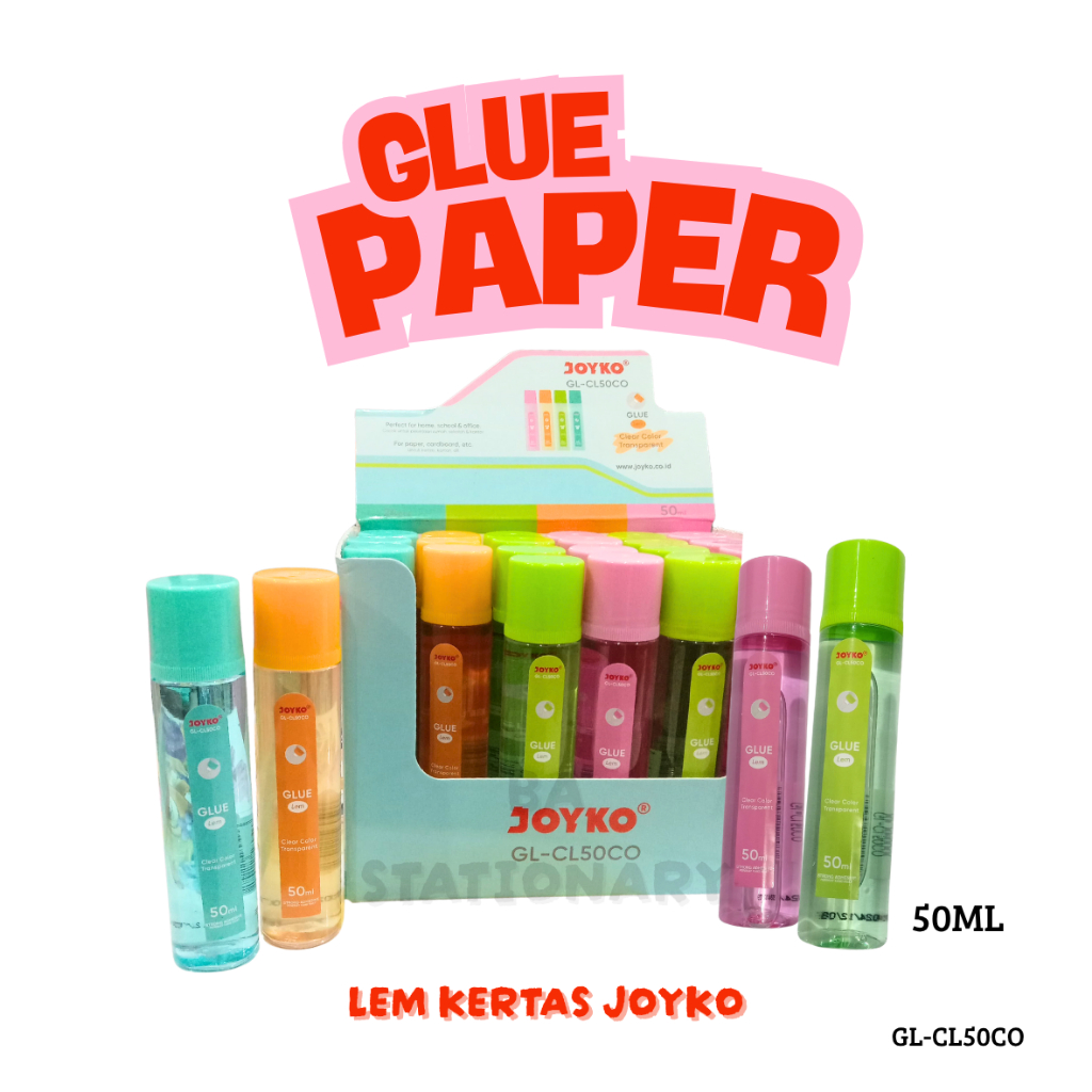 

Liquid Glue Lem Kertas Cair Joyko GL-CL50 50ml / Lem Kertas Cair