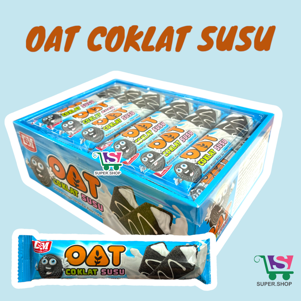 

DSM Oat Coklat Susu Sereal Bar PACK (isi 30 pcs)
