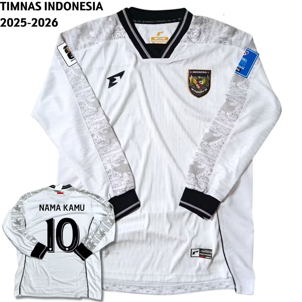 JERSEY TIMNAS INDONESIA LENGAN PANJANG 2025 GRADE ORI JERSEY INDONESIA LENGAN PANJANG JERSEY TIMNAS 