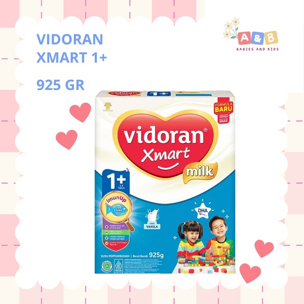 

Vidoran Xmart 1+ Vanilla 925 gr Susu Pertumbuhan 1-3 Tahun Exp: 10. 26