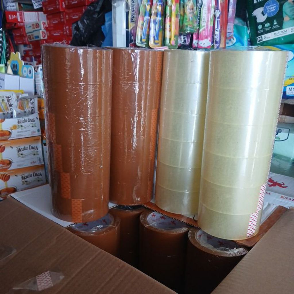

LAKBAN BENING/COKLAT selotip ksatria tape LAKBAN BESAR