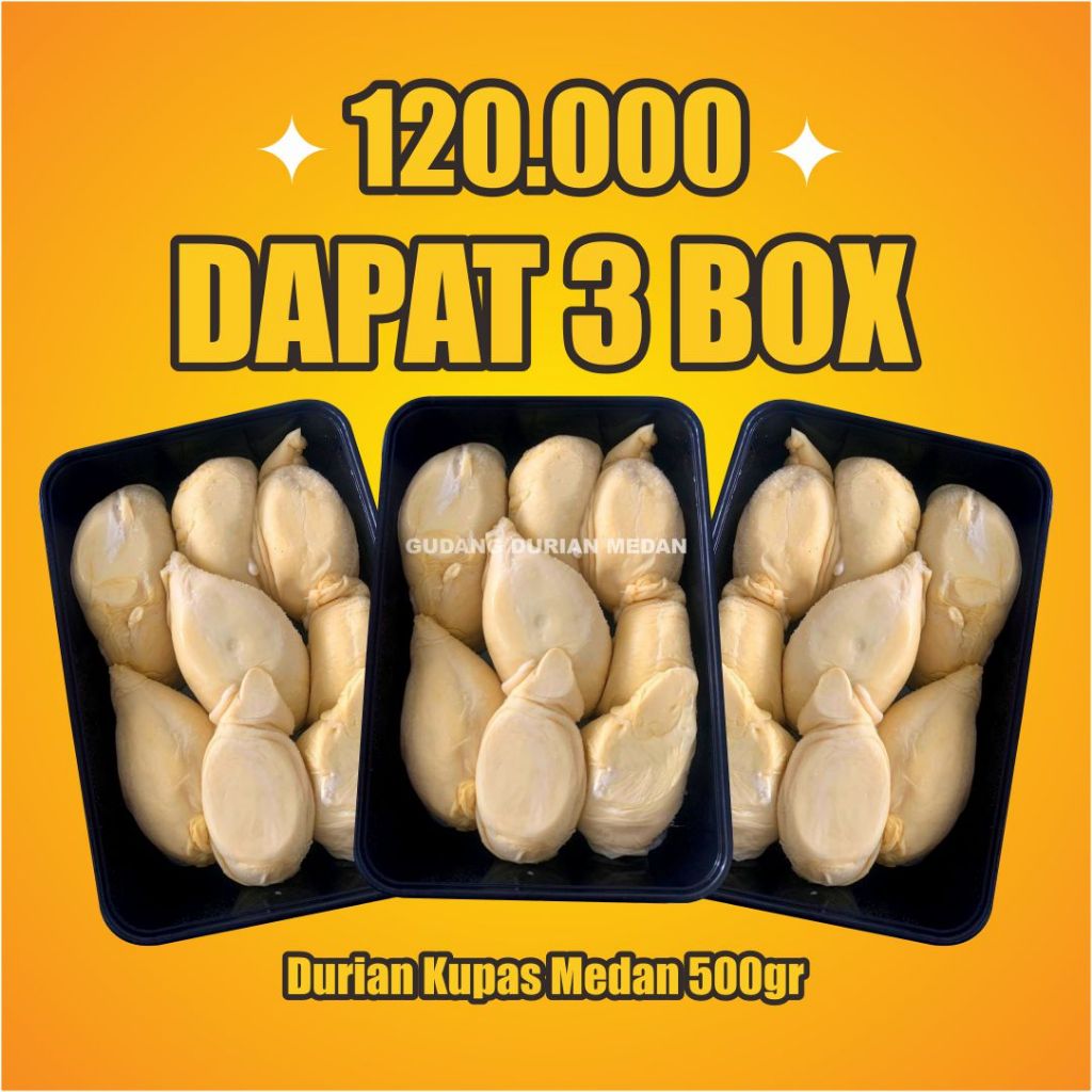 

Paket Promo Durian Kupas Medan 500gr