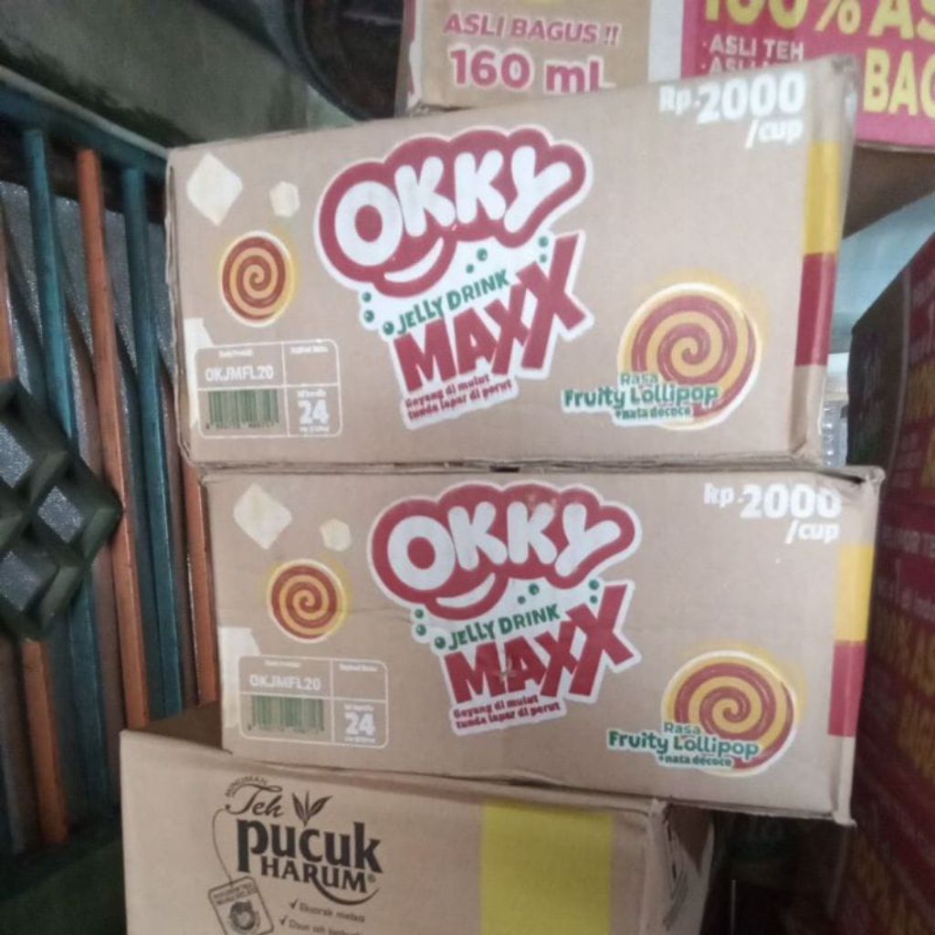 

minuman okky jelly drink max 2k fruti lolipop/ds