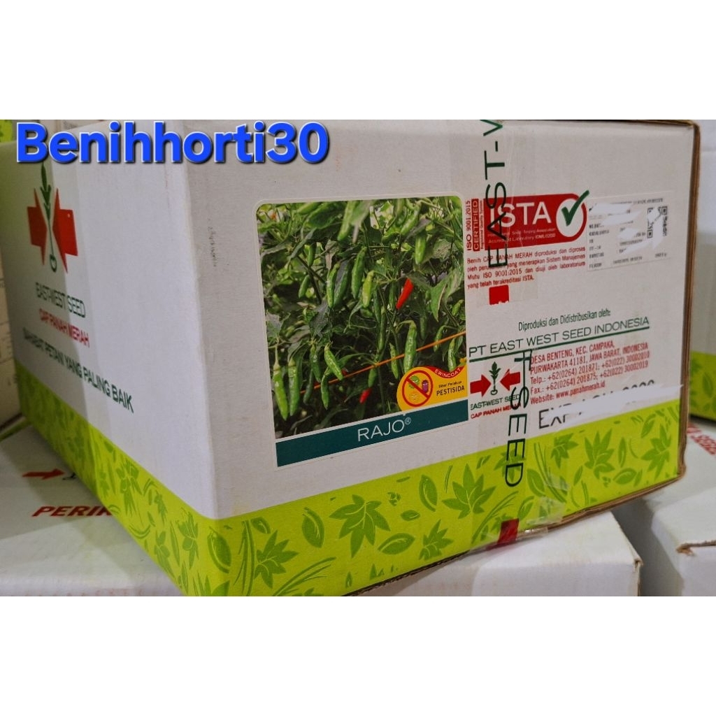 1 Dus/180 Bungkus Benih Cabe Rajo isi 2.250 butir
