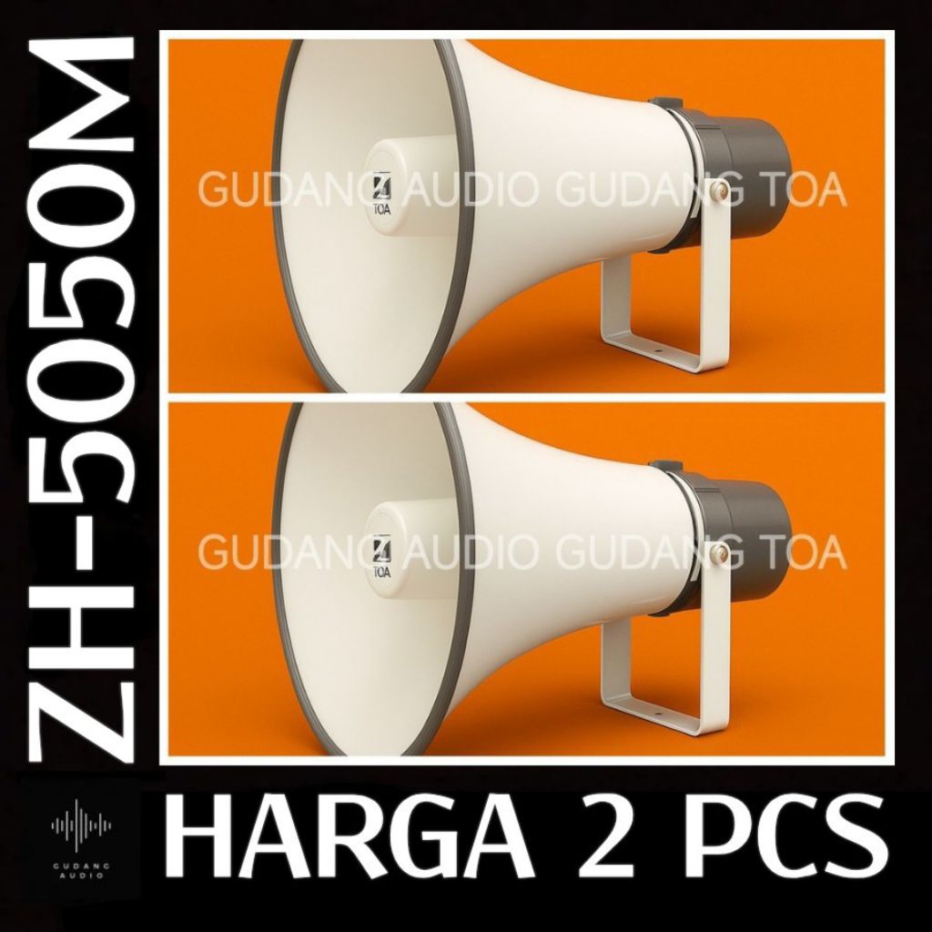 2 UNIT HORN SPEAKER CORONG TOA ZH-5050M ZH 5050 M TRAFO MATCHING 50 WATT