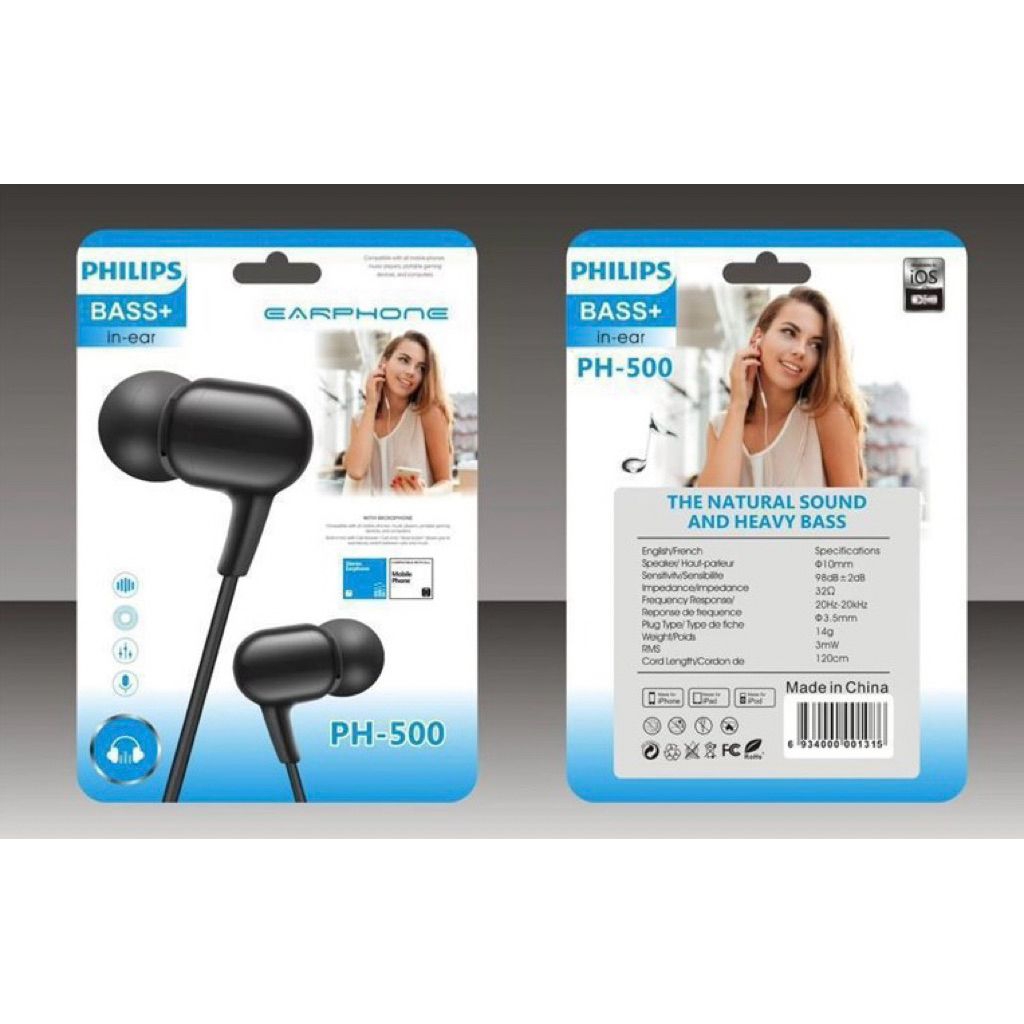 HANDSFREE PHILIPS PH 010/100/110/200/210/300 HF HEADSET EARPHONE EXTRA POWERFUL SUPER BASS HENSET