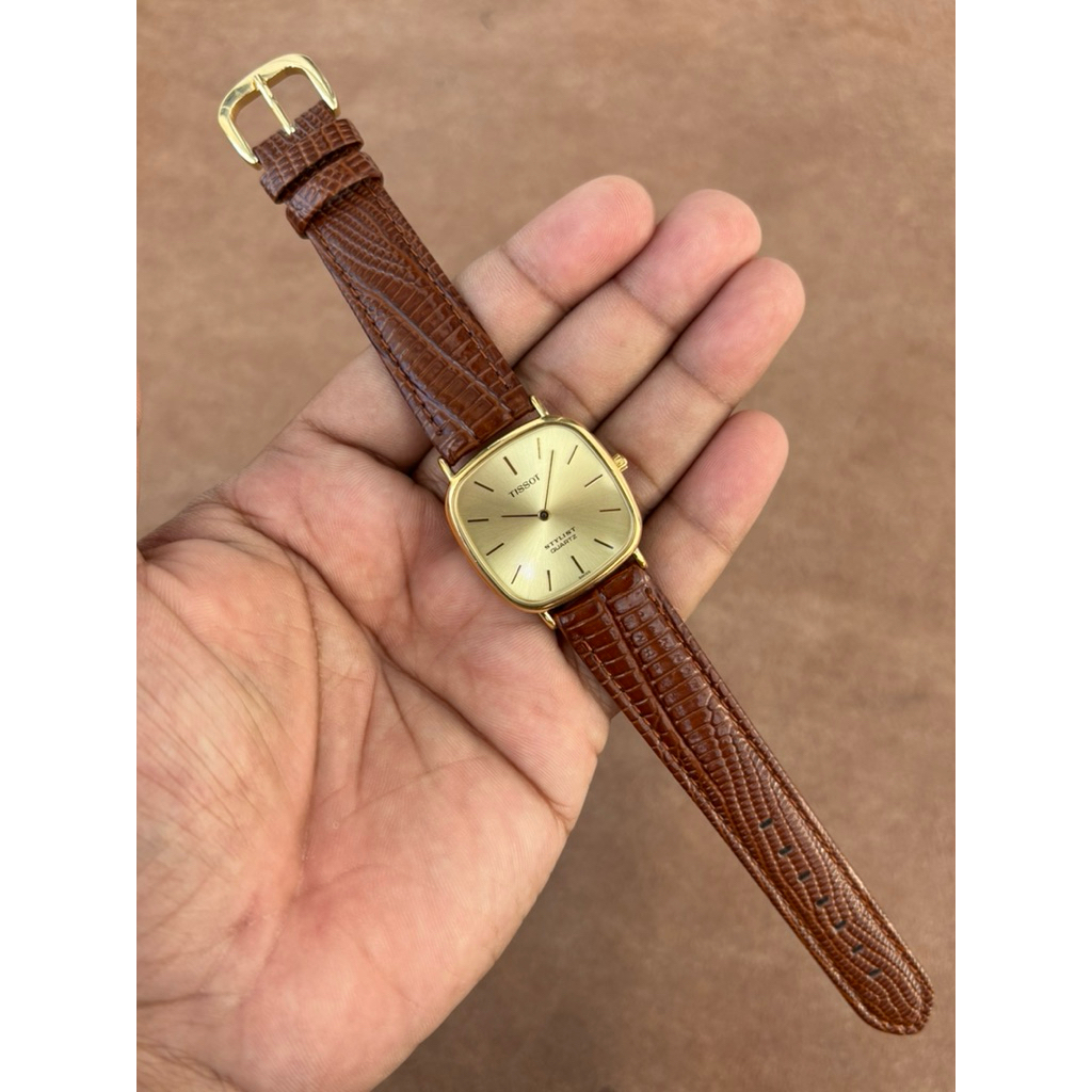 JAM TANGAN PRIA TISSOT STYLIST QUARTZ  TANK VINTAGE ORIGINAL