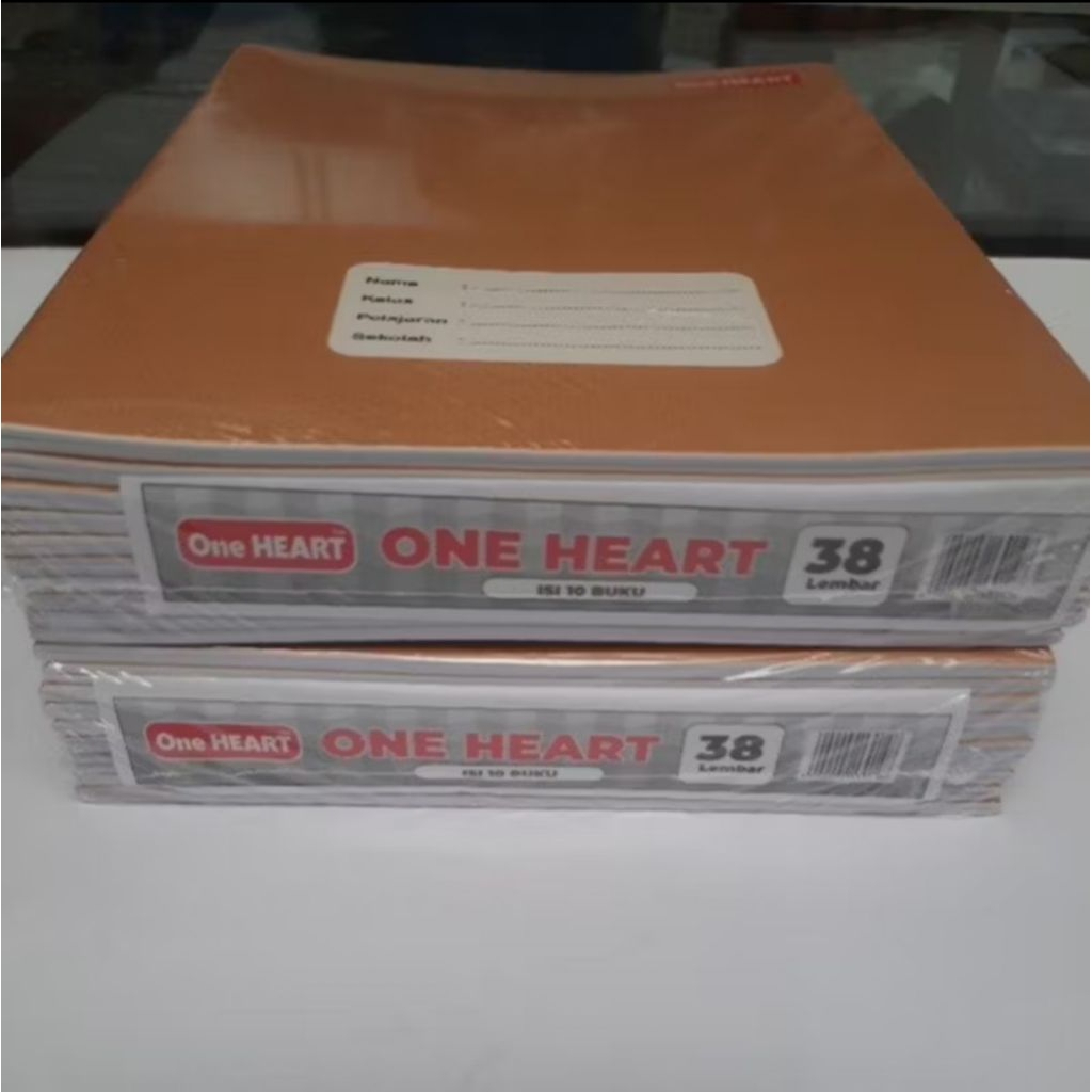 

BUKU TULIS ONE HEART ISI 38 LEMBAR/10 BUKU MOTIF SAMPUL