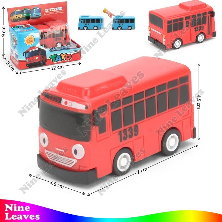 Mainan Anak Bus Bis Tayo Pullback Tarik Jalan Tayo