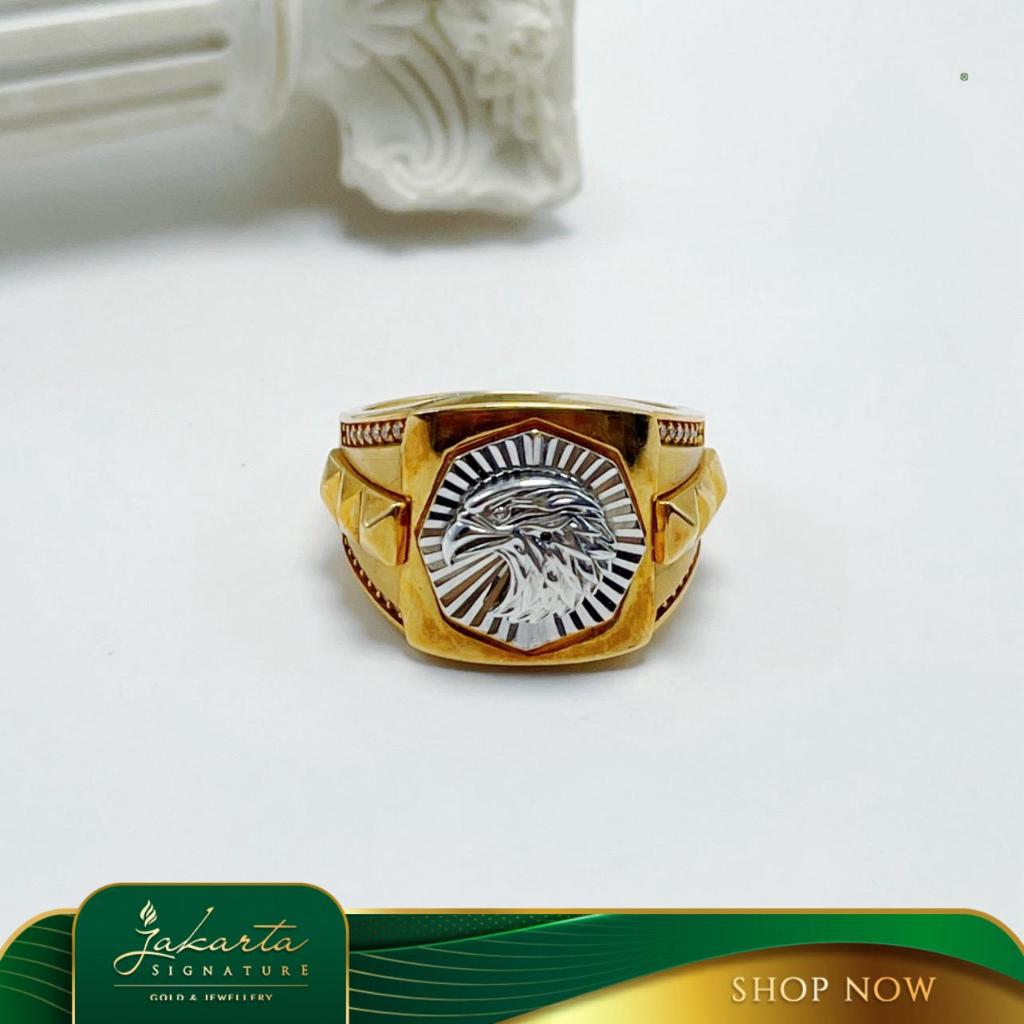 Cincin  Emas Fashion Cowo 8K#00395297
