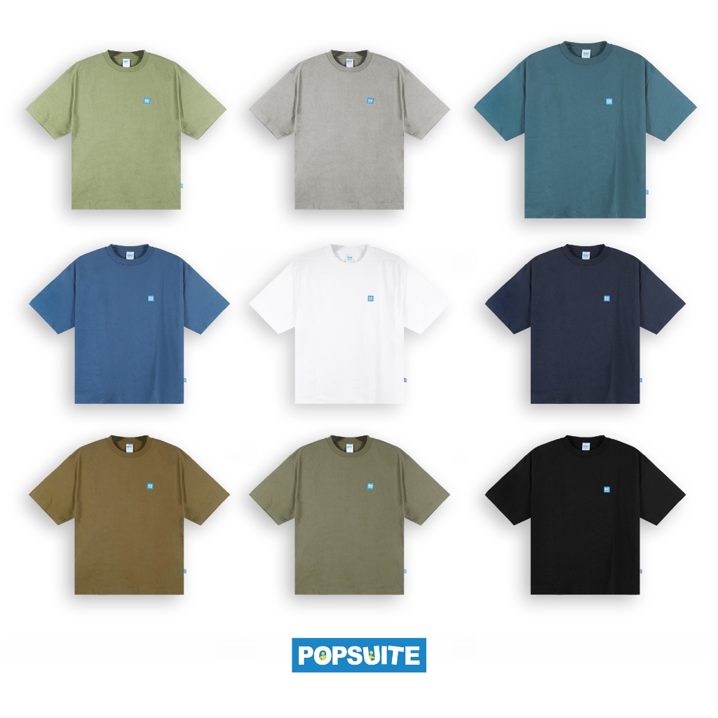 POPSUITE Kaos Polos Heavyweight Cotton Boxy Fit Tees 16s