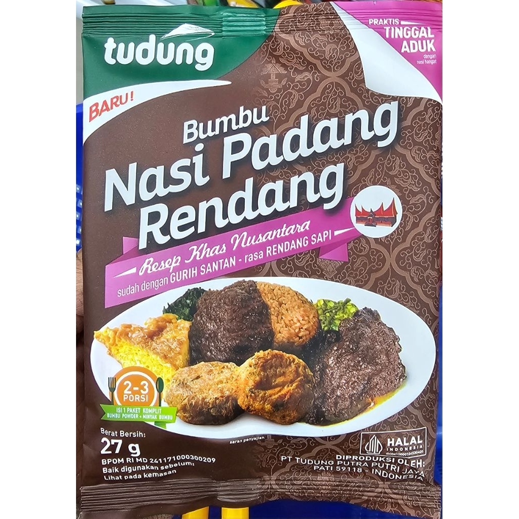 Tudung Nasi Padang Rendang 27g