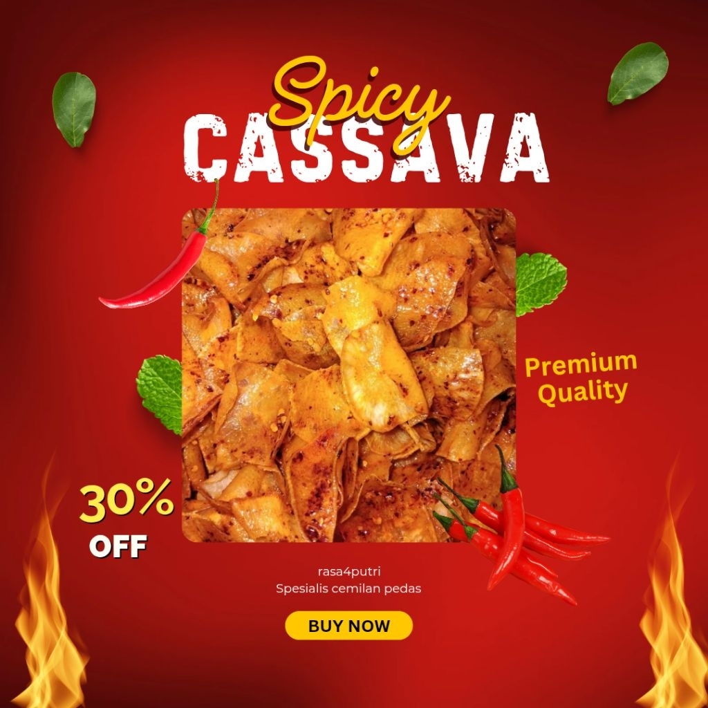 

4PUTRI keripik singkong pedas chilli oil, Renyah, cemilan varian 1 kg TERMURAH, TANPA PENGAWET, HALAL