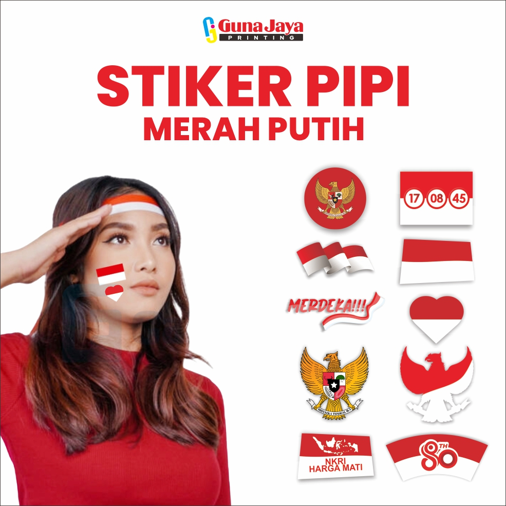 

STIKER PIPI HUT RI BENDERA MERAH PUTIH