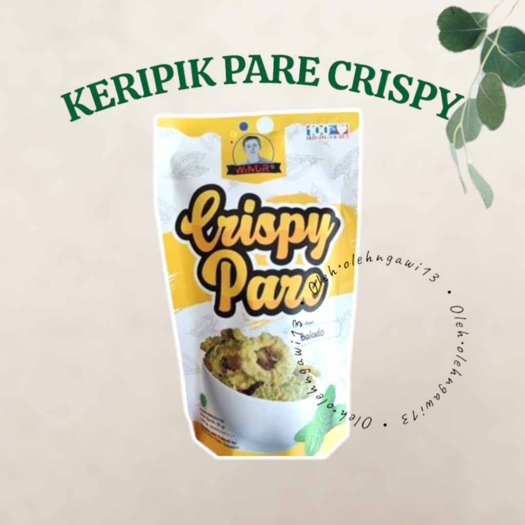 

KERIPIK PARE, PARE CRISPY, CRISPY PARE, OLAHAN PARE. OLEH OLEH, MAKANAN RINGAN