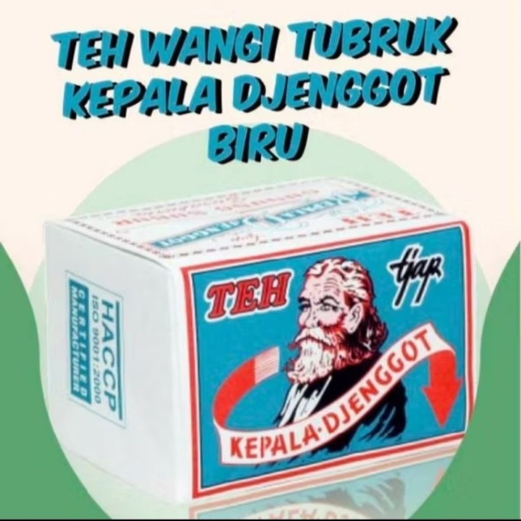 

teh seduh kepala djenggot biru 40gr x 10pc