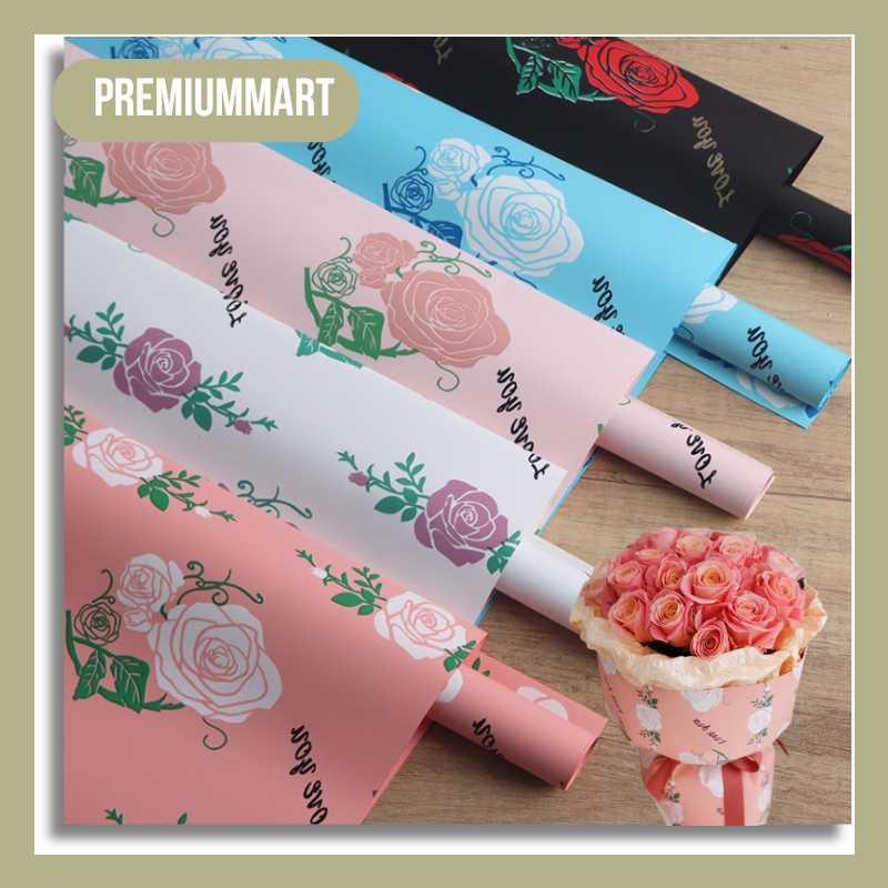 

Flower Wrapping Paper Bi Color Flower Craft Kertas Buket Bunga Cellophane Florist KB070