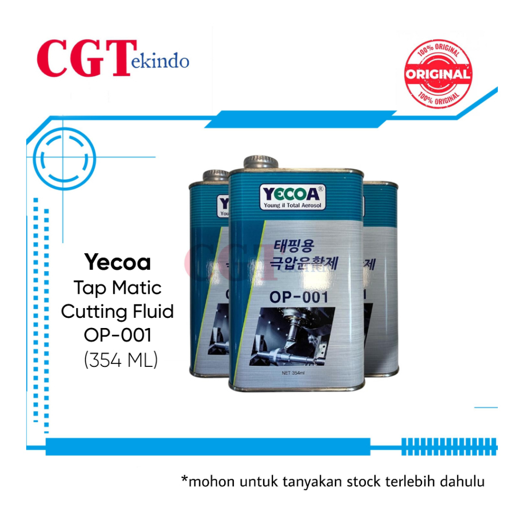 ecoa Tap Matic Cutting Fluid OP-001 354ML Cairan Pendingin Bor Tapping Mata Bor Awet Anti Panas Pelu