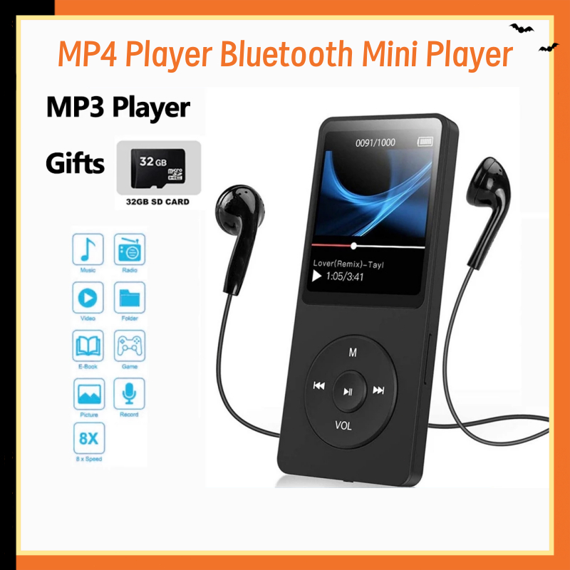 Kartu 32GB gratis Mp4 Player HiFi DAP Portable Dengan Port USB Dan Layar Display Lala (Bluetooth+Fre