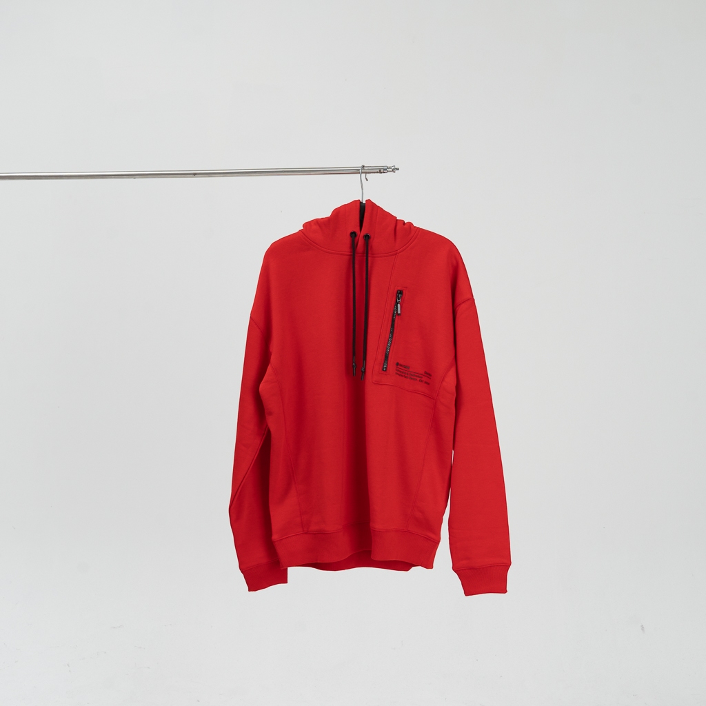 Hoodie Oxygen Denim Murah Berkualitas - Warna Merah Nyaman & Stylish (3231)