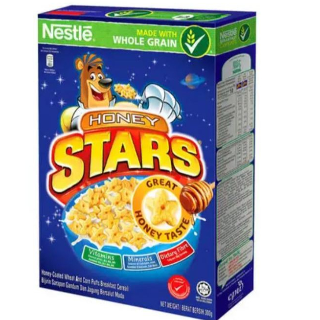 

Nestle Honey Stars 300 Gram Sereal Gandum utuh Rasa Madu