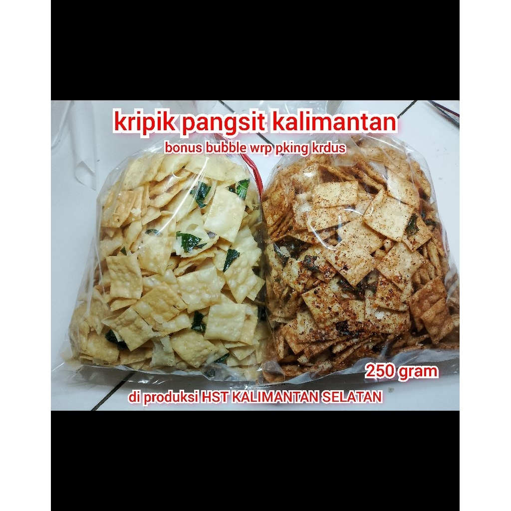 

ready COD 250 gr kripik pangsit kalimantan