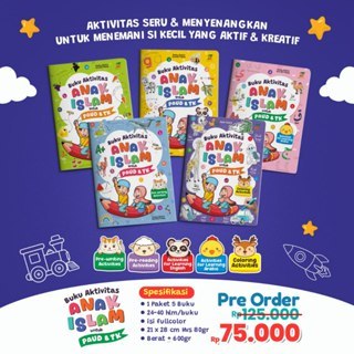 BUKU AKTIVITAS ANAK ISLAM untuk PAUD & TK