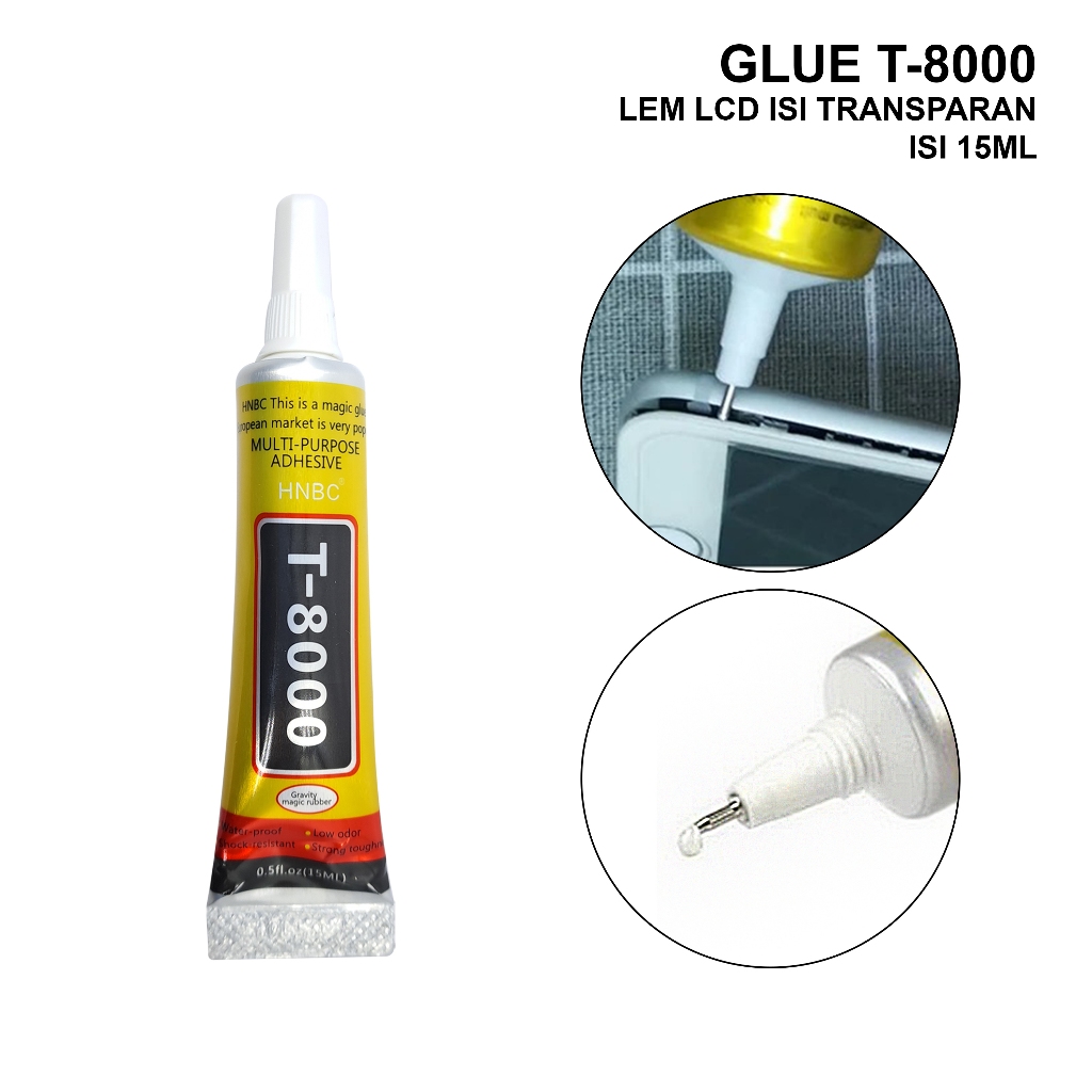 

LEM LCD TOUCHSCREEN T-8000 15ML CASING LEM LCD HEADPHONE CAIRAN HITAM