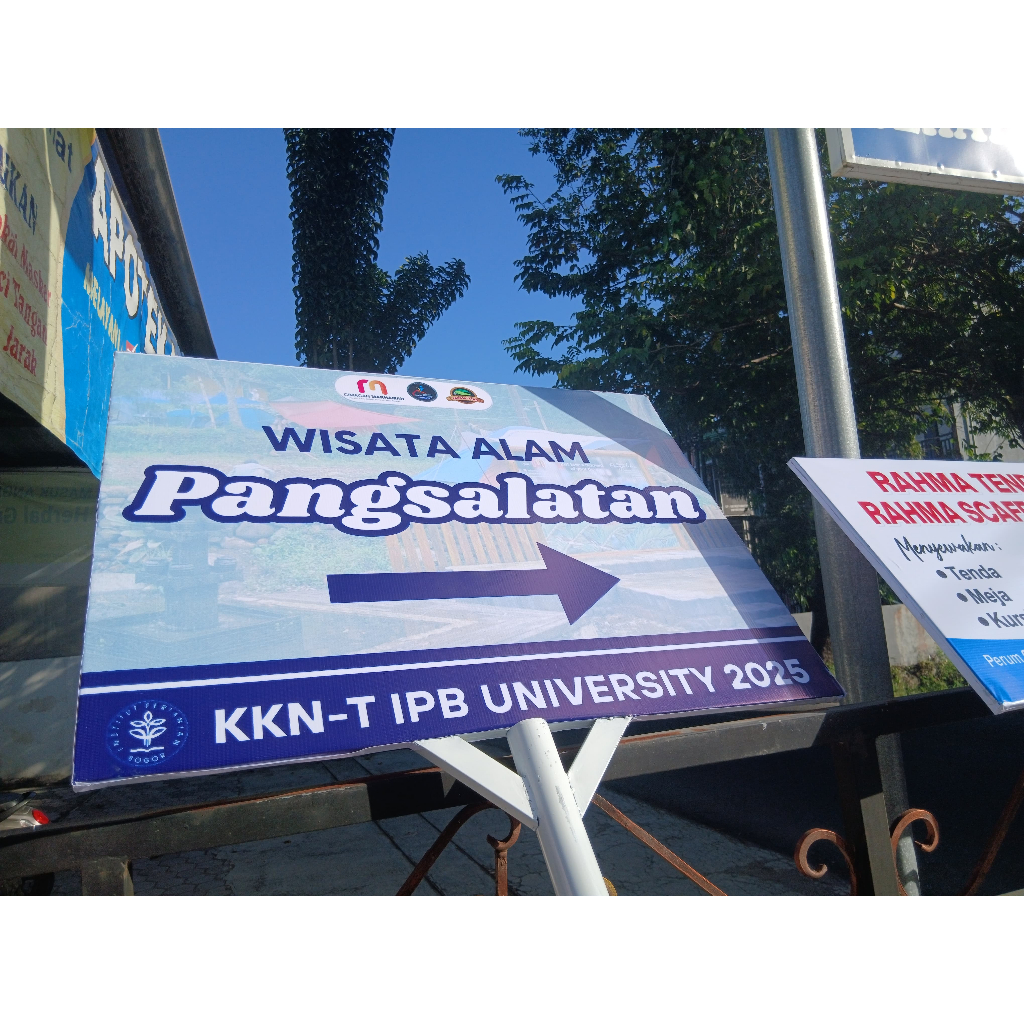 

Papan nama lokasi, Penunjuk arah, Tanah di jual, Bahan Galvalum