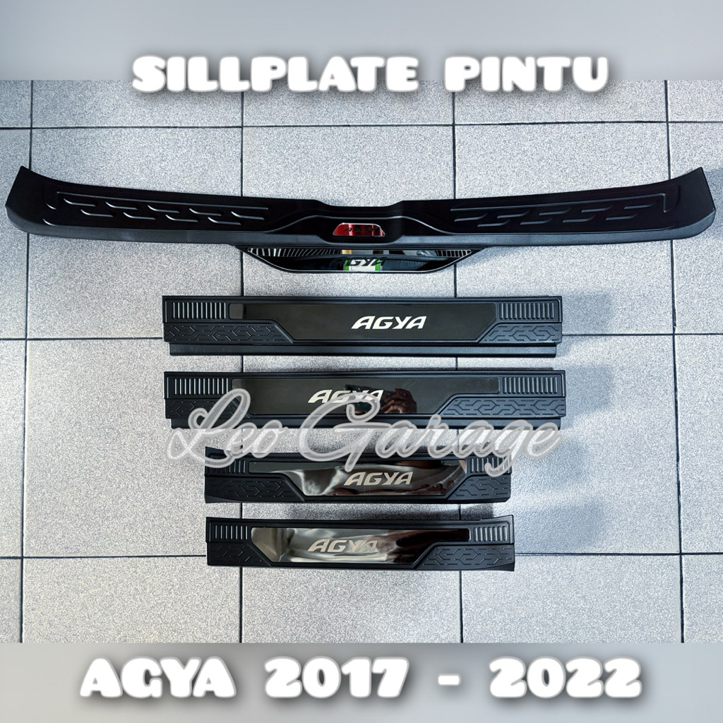 AGYA AYLA 2017 2018 2020 2021 TRD PAKET SILLPLATE SAMPING BELAKANG SIDE REAR SCUFF PELINDUNG INJAKAN