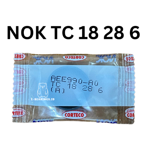 OIL SEAL NOK TC 18 28 6 / 18 X 28 X 6 NOK Seal Oil Original NOK