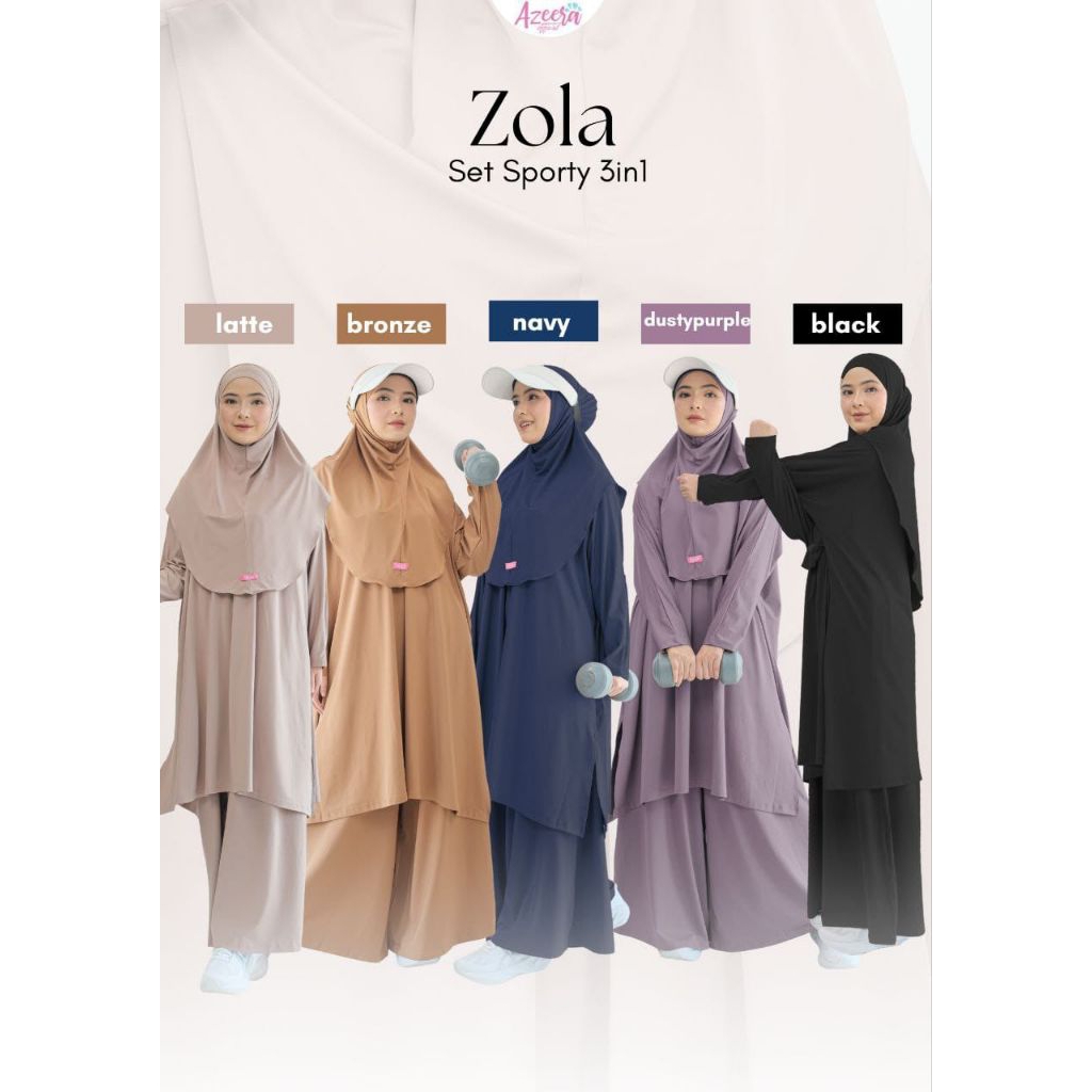 PO ‼️ Pre Order l ZOLA SET SPORTY 3in1 by AZEERA