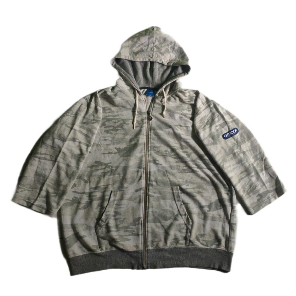 Jacket Hoodie Zipper Brand Outdoor Products Lengan 3/4 Size XXL