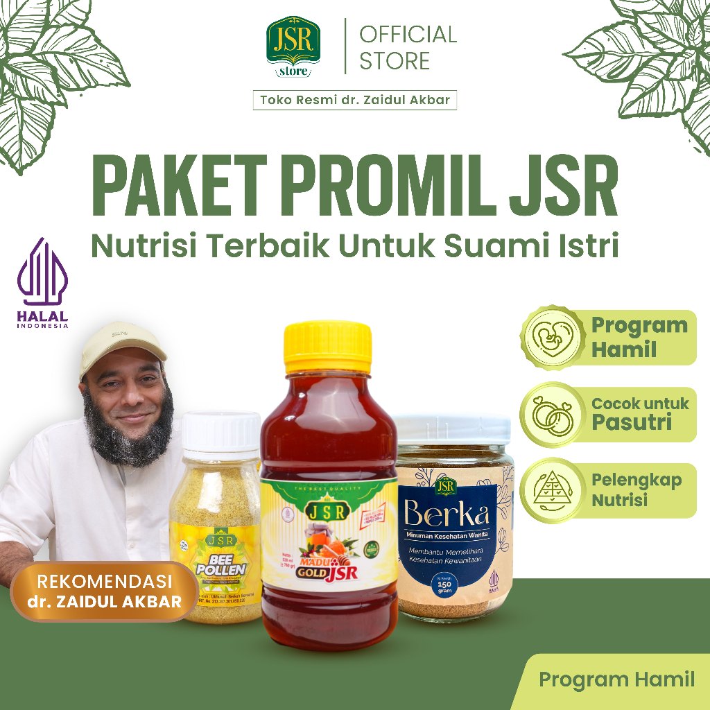Paket Promil JSR Pasutri Sumber Nutrisi Promil - Rekomendasi Promil dr Zaidul Akbar 100% Original