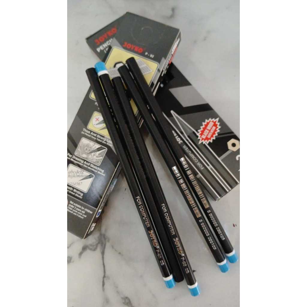 

Paket Hemat Pensil Joyko 2B black wood isi 12 pcs perlengkapan sekolah