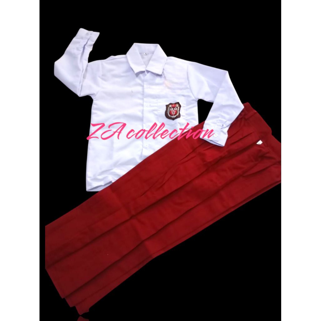 

Setelan SD laki-laki & perempuan bahan tr sejenis famatex