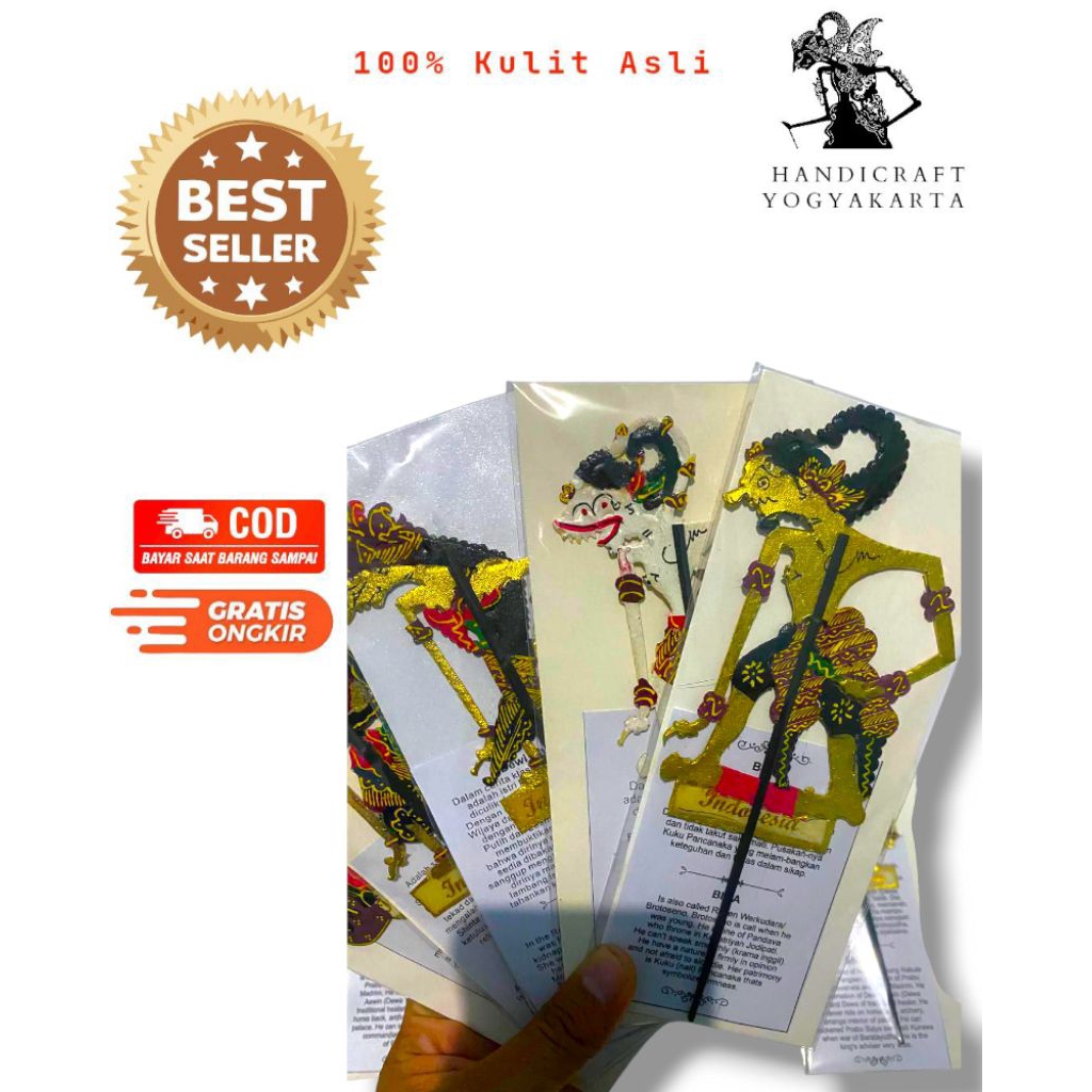 

Souvenir Miniatur Wayang Pembatas Buku