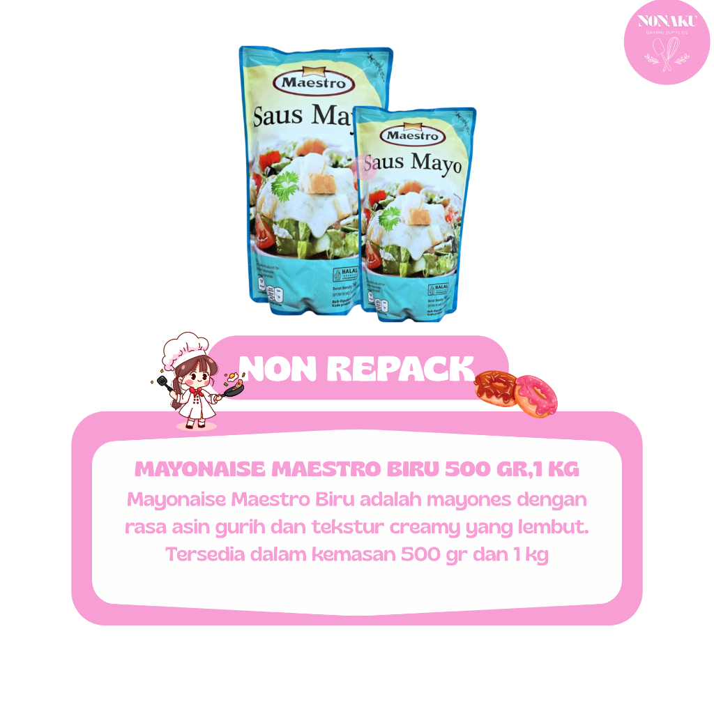 

MAYONAISE MAESTRO BIRU 500 GR,1 KG