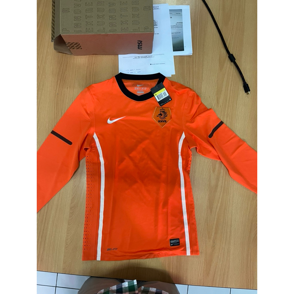 jersey belanda player issue long sleeve baru with tags dan jepang japan player issue formotion used 