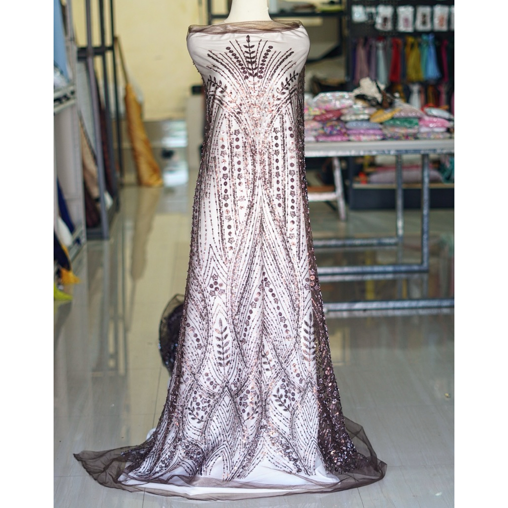 tile brukat full payet sequin premium