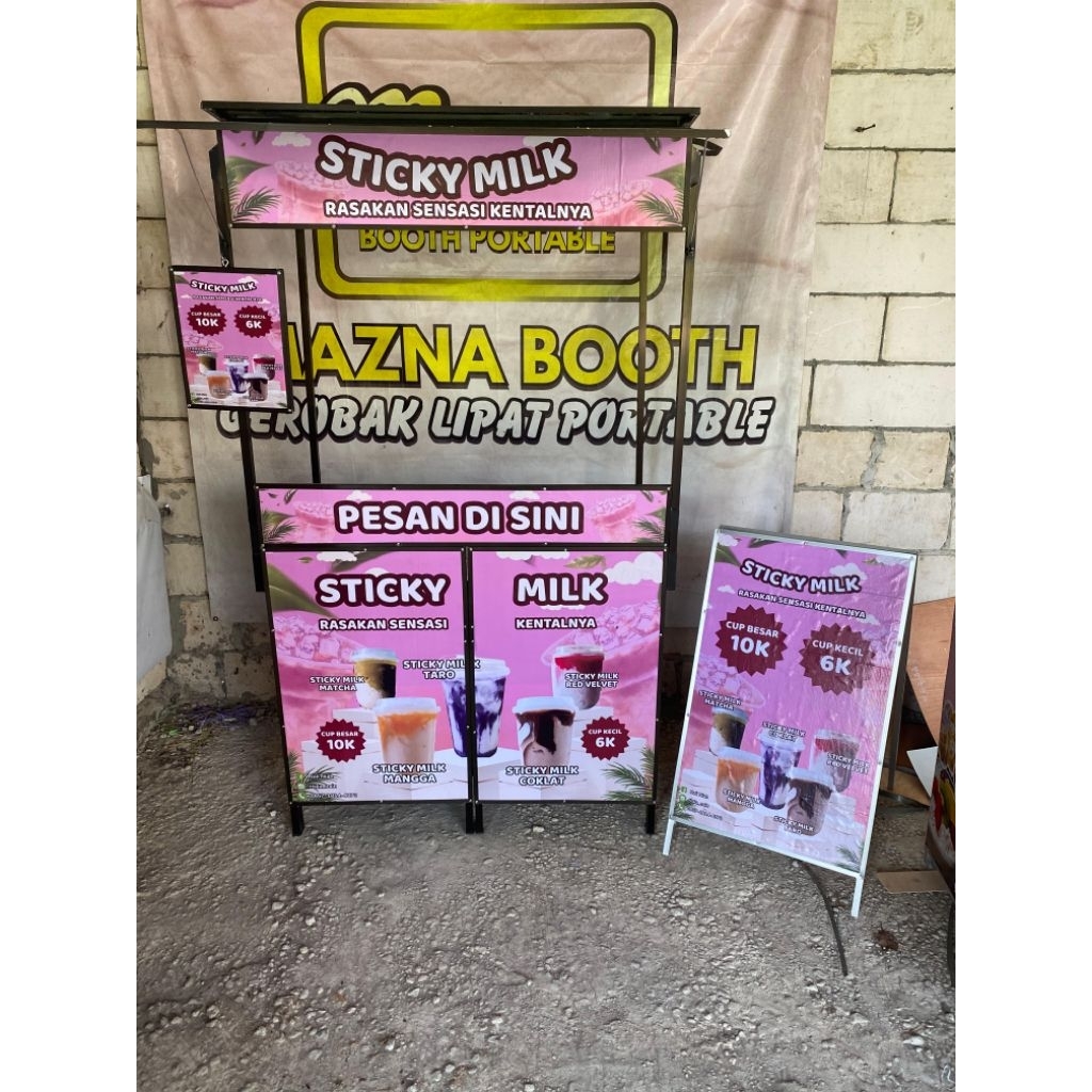 Gerobak Lipat Tengah Both Portable Praktis Bahan Premium