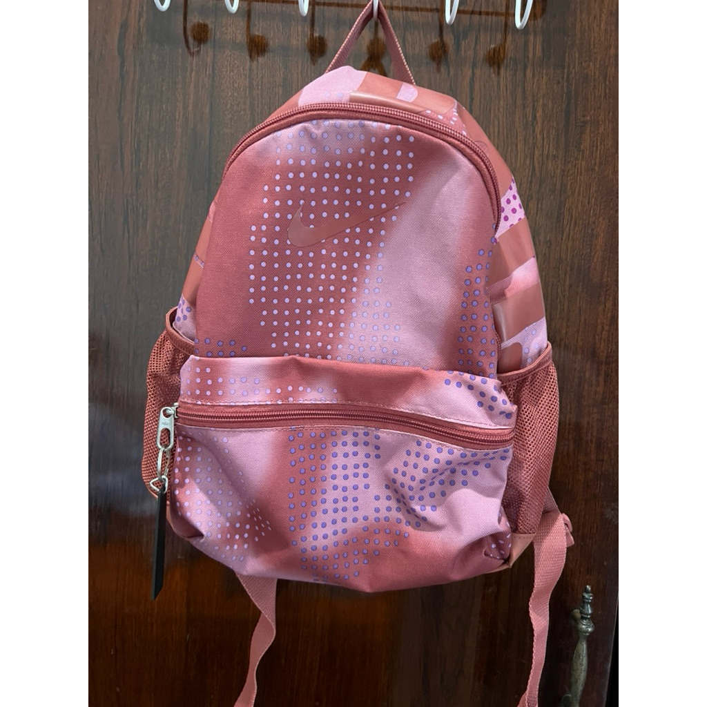 PRELOVED Tas Ransel Nike kids brasilia mini backpack Maroon sekolah