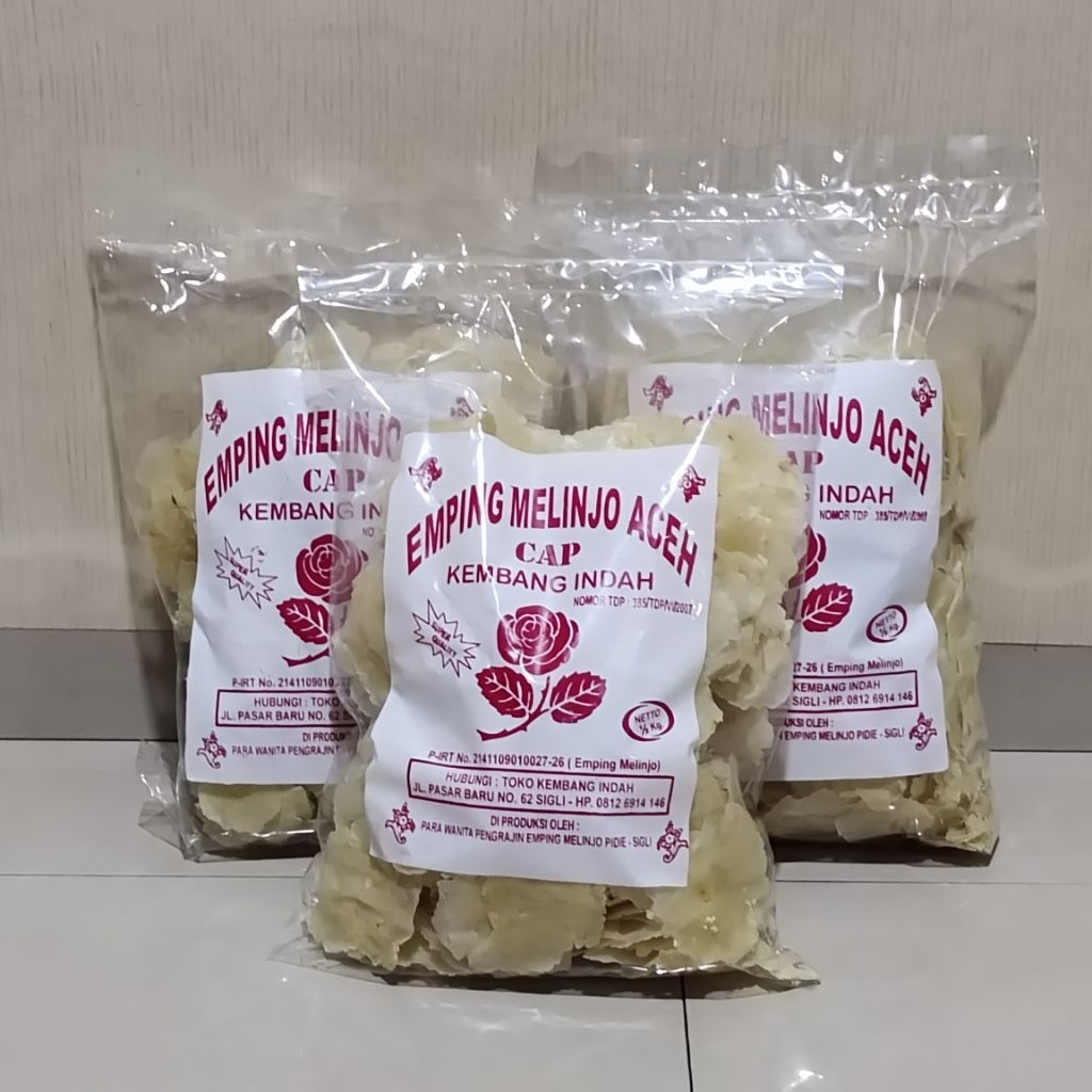 

EMPING MELINJO ACEH CAP || Kembang Indah || 500 gr