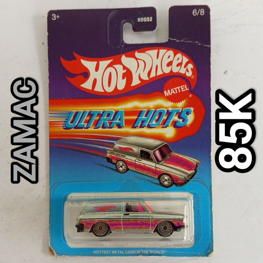 Hot Wheels Ultra Hots Custom 69 VW Volkswagen Squareback ZAMAC Pink