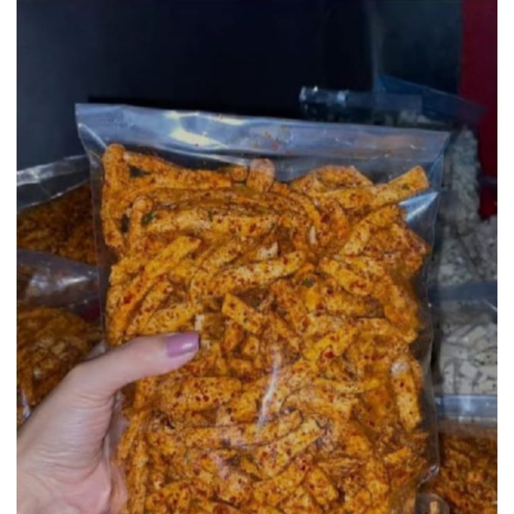 

Basreng pedas daun jeruk