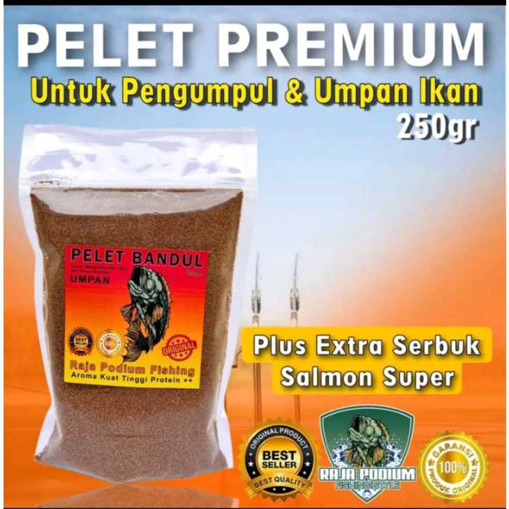 Pelet Bandul pengumpul ikan, Pelet Booster Extra Salmon, Pelet Umpan Buat Mancing Ikan Mas,Nila.&Baw