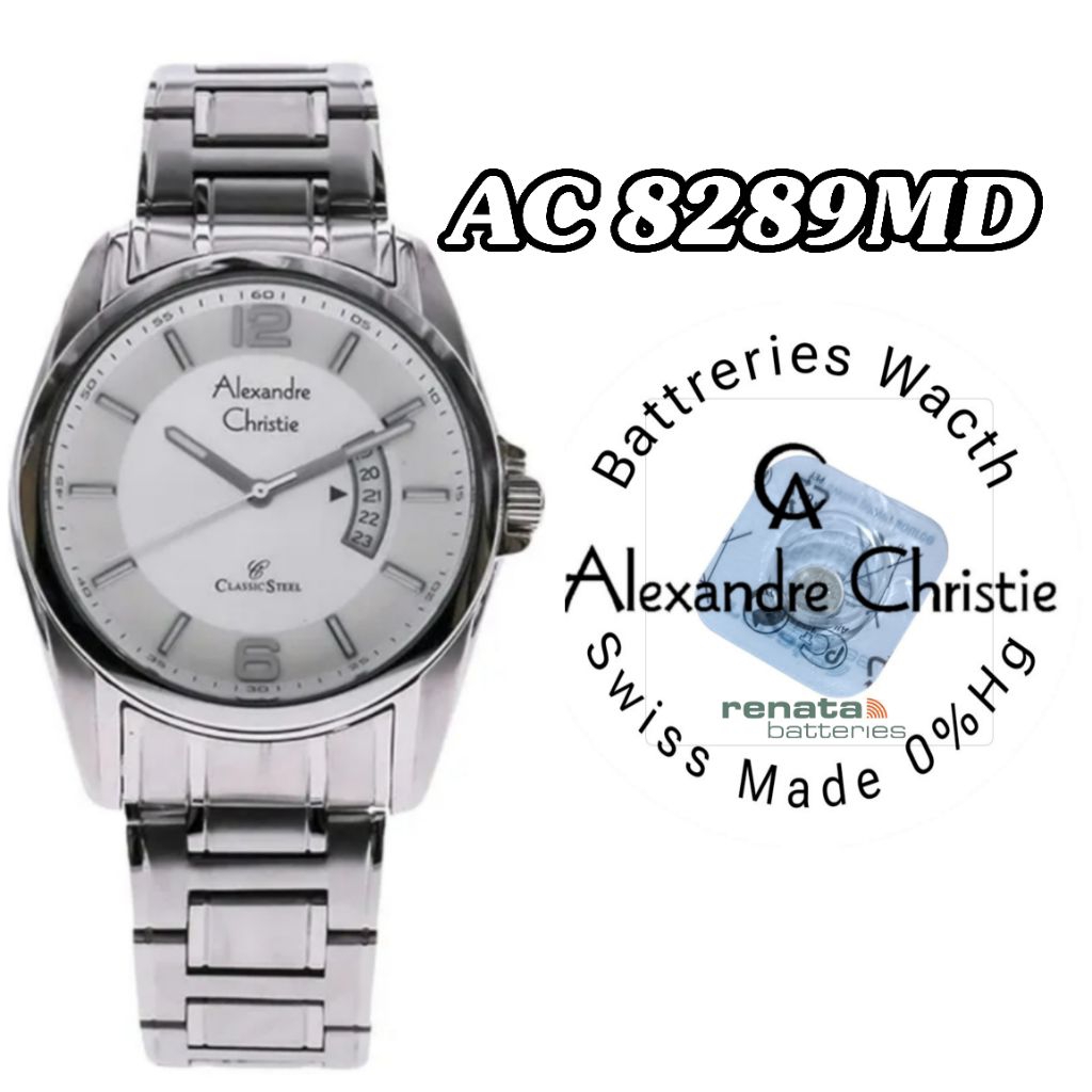8289MD battrai jam tangan Alexandre Christie battrai pengganti battrai jam tangan