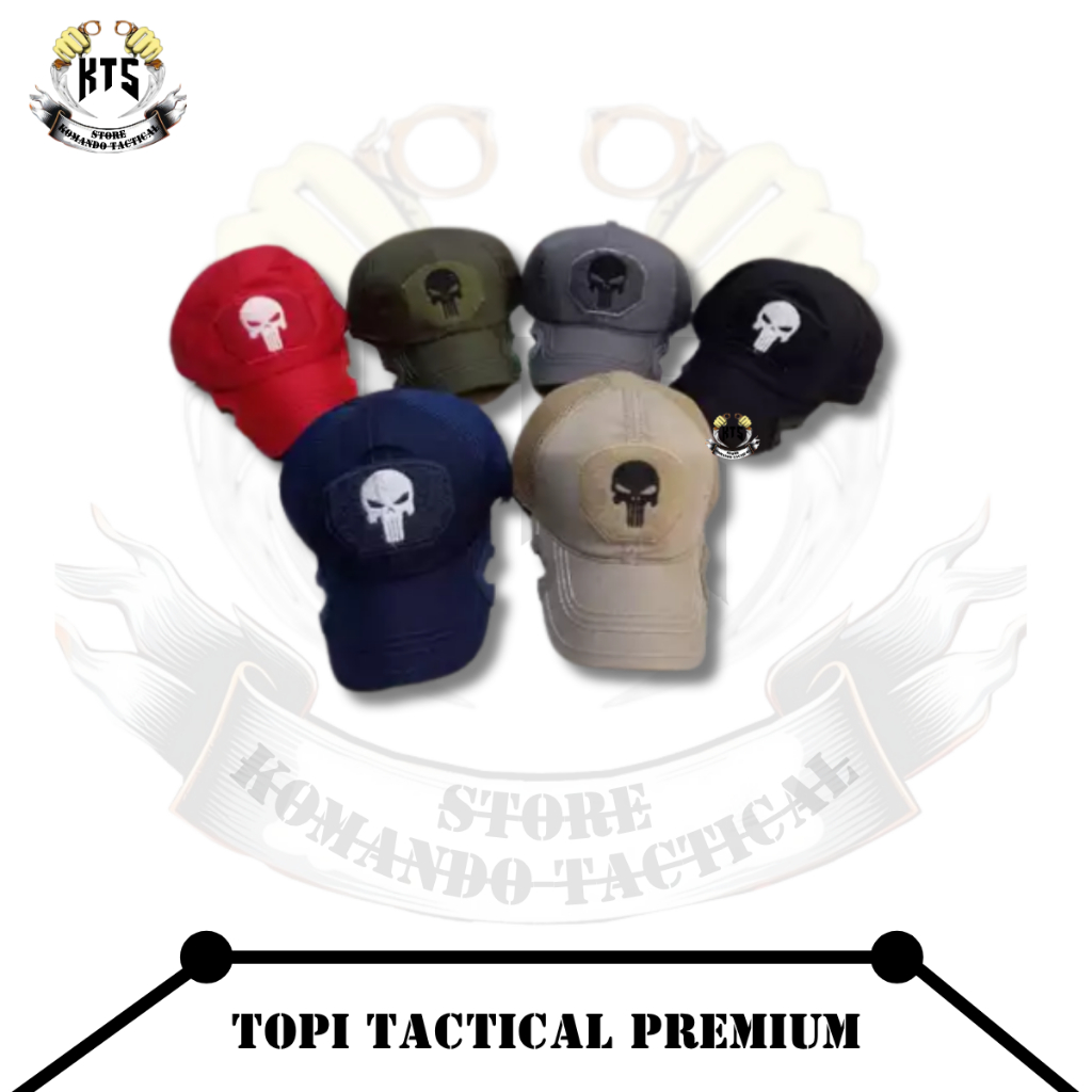 TERLARIS  Topi Coak Tactical Punisher Premium  Topi Tactical Punisher Baseball Cap  Topi Baseball Co